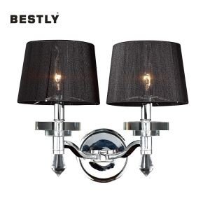 Moderne Wandlampe mit Stoff Shade-2 Lights